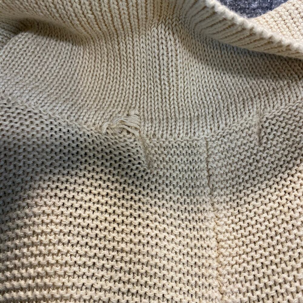 WeWoreWhat Tan Knit Romper Womens Small Long Sleeve Collared Sweater Shorts - Picture 7 of 10